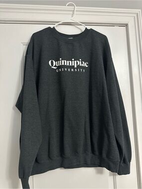 Dark Gray Quinnipiac Crewneck